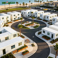 Wecheer Bâtiment Modulaire Personnalisable, Conception de Bureau Préfabriqué, Maisons Conteneurs en Kit, Maison Modulaire de Campement