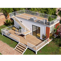 Maison conteneur pliable à double aile extensible à faible coût 20ft 40ft, cabine préfabriquée habitable, vente directe usine pour la vente en gros mondiale