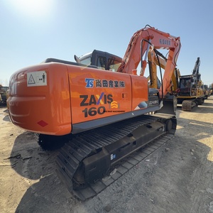 รถขุดไฮดรอลิกแบบตีนตะขาบขนาดเล็ก Hitachi 160 น้ำหนัก 16 ตัน พร้อมเครื่องยนต์ มอเตอร์ และปั๊ม สำหรับงานก่อสร้างและโครงสร้างพื้นฐาน - Product Image 1