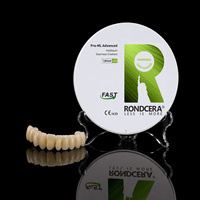 Disque en céramique de zircone avancé Rondcera Pro-ML 6.5H à frittage rapide pour fraiseuse dentaire, directement du fabricant
