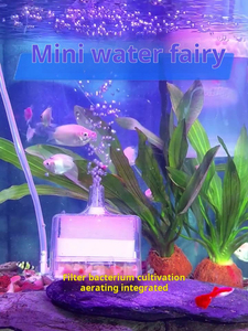 Acuario Rectangular Pequeño, Moderno y Ecológico con Filtro Cuadrado Integrado, Generador de Oxígeno y Máquina de Agua de Hadas con Succión Automática - Product Image 6