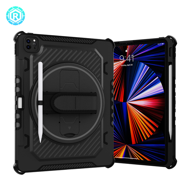 7-day Fast Shipping New Tpu Anti Slip and Shockproof Tablet Case Cover for Ipad Pro 12.9 Inch With Pen Holder