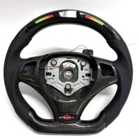 Volant sport en fibre de carbone de haute qualité E90 M3 avec éclairage LED pour accessoires de voiture E82 E87 E92 E93
