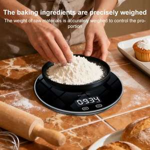 Báscula de Cocina Digital Inteligente Multifunción con Bluetooth, Panel de Vidrio Templado de Alta Resistencia, Báscula Electrónica Inteligente para Cocina Yesido MG43 - Product Image 4
