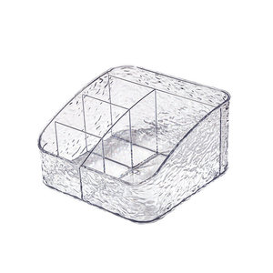 Acrylic Cosmetic Storage <b>Box</b> Water Ripple Design Large Capacity Desktop Organizer For <b>Makeup</b> Skincare Products - Product Image 5