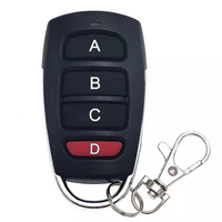 Control Remoto Inteligente a Prueba de Agua de 433.92MHz con 4 Teclas para Clonar Puertas de Garaje