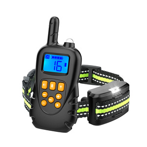 Waterproof 800m <strong>Rechargeable</strong> Dog Training <strong>Collar</strong> Stop <strong>Barking</strong> Lcd Display Remote <strong>Control</strong> Shock Pet Dog <strong>Collar</strong> Made Plastic - Product Image 2