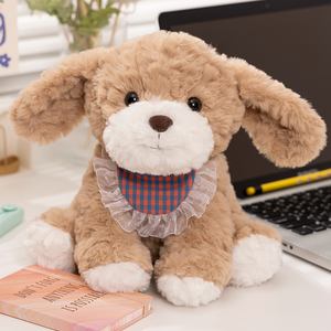 คู่หูที่ให้ความสบายกับสัตว์ยัดนุ่นนุ่มพิเศษสำหรับสัตว์เลี้ยงในฟาร์มสัตว์ขนาด25ซม. มี2สีสุนัขนั่ง - Product Image 6