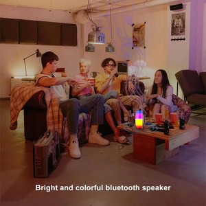 High-Power Wireless Portable Speaker with RGB <b>LED</b> Lighting New FM Radio Car Subwoofer with Reverberation Outdoor Compatible - Product Image 4