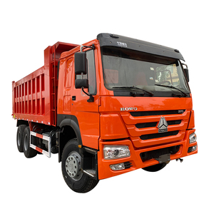 HOWO 371 6x4 <span class=keywords><strong>E2</strong></span> tipper Dump Truck đỏ sử dụng giá rẻ chất lượng cao để bán trong UAE - Product Image 1