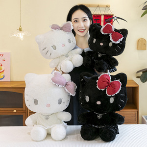 Peluche a Forma di Gatto Angelo e Diavolo, Giocattoli Morbidissimi, Cuscini da Letto, Imbottitura in Cotone PP, Decorazioni per la Casa, Regali per Bambini - Product Image 5