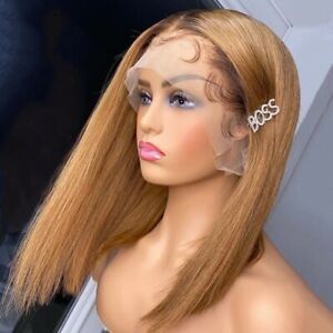 Venditore capelli vergini brasiliani hd pizzo anteriore osso dritto 1B/colore grigio parrucche corte parrucca bob capelli umani pre pizzicati per le donne nere - Product Image 4