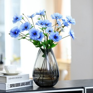 Bouquet de pivoines artificielles champagne, rose clair, blanc, fleurs en plastique et soie douce, décoration de mariage, extérieur, maison, haute simulation - Product Image 4