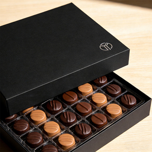 โรงงานผลิตกล่องช็อกโกแลตรамаджн (รามฎอน) แบบแข็งพร้อมโล<span class=keywords><strong>โก</strong></span>้สั่งทำ กล่องกระดาษบรรจุภัณฑ์ช็อกโกแลต กล่องบรรจุภัณฑ์ช็อกโกแลตวันวาเลนไทน์ - Product Image 1