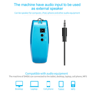 Loa PA Bluetooth Có Thể Sạc Lại Cầm Tay SHIDU Mini Với Micrô Không <span class=keywords><strong>D</strong></span>ây UHF <span class=keywords><strong>D</strong></span>ành Cho Giáo Viên Bộ Khuếch Đại Giọng Nói - Product Image 5