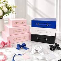Emballage en papier rigide prêt à l'emploi, boîte cadeau magnétique pliable beige, boîtes d'expédition pliables, boîtes de fiançailles pliables