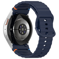 Tali Jam Silikon untuk Samsung Watch7 Wavy Car Line FE Bernapas Fitur Klasik 45mm Oranye Pink Tali Jam Ukuran 20mm