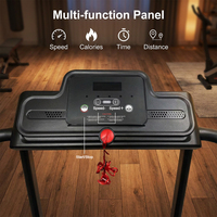 Faltbares Kommerzielles 120kg 2,0 PS LED-Display Sport-Laufband Fitness Elektrisches Laufband mit Armlehne