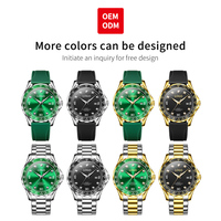 Montre pour homme OEM 9988, haute qualité, sportive, étanche, lumineuse, verte, montre de luxe haut de gamme, montre à quartz pour homme