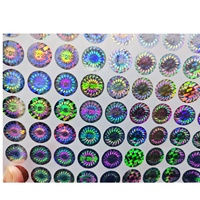 Sello 3D Dorado para Cajas de Viales, Adhesivo Holográfico Anti-falsificación, Diseño Personalizable para Cosméticos y Cuidado de la Piel