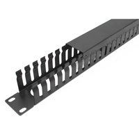 Gestion de câbles en rack métallique 1U/2U avec capuchon pour accessoires de baie réseau
