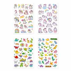 Boys Girls Reward <b>Stickers</b> Children Laptop Cups Window Phone <b>Stickers</b> DIY Cute Animal unicorn Dinosaur Jelly <b>Stickers</b> Waterproof - Product Image 5