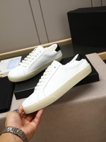 Baskets légères rétro sportives en cuir blanc véritable de haute qualité, à lacets, tendance mode, chaussures de sport athlétiques pour le printemps et toute l'année