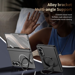 Funda Magnética de Cuero PU al por Mayor para Samsung Z Fold 8 7 6 5 4 3 W25 con Anillo Soporte Protector de Pantalla Frontal Antigolpes - Product Image 4
