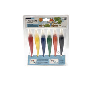 Pintura acrílica extruida 36 colores 12ml juego de pinceles para niños dibujo sobre lienzo y papel - Product Image 1