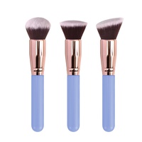 Ensemble de pinceaux de maquillage professionnels en fibres artificielles de marque SFM, très vendus - Pinceaux pour blush, contour, poudre et fond de teint en plastique