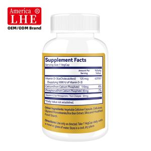 Etiqueta Personalizada, Vitamina D3 K2, 120 Cápsulas Vegetales para Adultos, Suplemento para el Cuidado de la Salud Ósea, Fabricante de Suplementos Dietéticos - Product Image 2