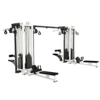 Appareil de musculation multifonctionnel professionnel 8 stations avec crossover par câble et structure de gymnastique pour l'entraînement complet du corps