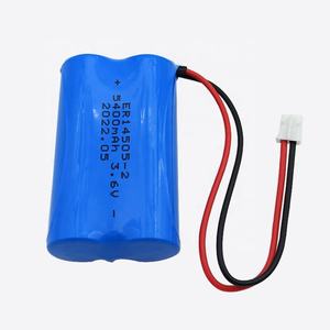 Paquete de batería de litio Lisocl2 2ER14505 4800mAh 4400mAh 5400mAh 3,6 mAh V con conector para medidor de calor de agua inteligente - Product Image 3