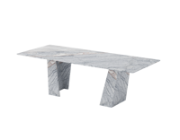 Table à manger de luxe en marbre naturel Telazzo pour la maison, design moderne, mobilier de salle à manger ovale, appartement personnalisé