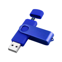 Flash Drive OTG 3 in 1 64GB 32G Pendrive Hitam 16GB USB 2.0 8GB Penyimpanan Eksternal