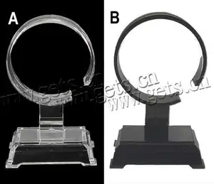 אקריליק צמיד תצוגת תכשיטי להראות מקרה אורגני זכוכית ברור תכשיטי תצוגת stand 95x55x40mm 711565