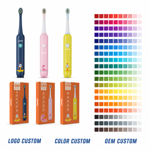 Brosse à dents électrique sonique pour enfants Eisler K5, 2 couleurs au choix, brosse à dents pour enfants à poils doux imperméable avec autocollants DIY OEM - Product Image 6