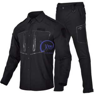 Camiseta de uniforme de trabajo de verano al por mayor, con cremallera 1/4, manga larga, para senderismo al aire libre, camisa de seguridad antidesgarro - Product Image 1