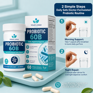 Complément Alimentaire en Gros à Forte Demande : Probiotique Quotidien pour Adultes, Formulé par un Médecin, 60 Milliards de UFC, 10 Souches, 60B Capsules - Product Image 5