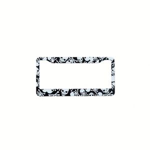 Marco Decorativo para Matrícula de Coche, Diseño de Calavera, Fácil Instalación, Aleación de Aluminio Metálico - Product Image 1