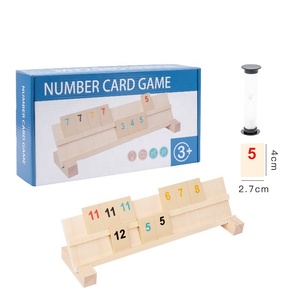 Set di giochi di ramino in legno che giocano a tessere gioco di feste per amici di famiglia - Product Image 2