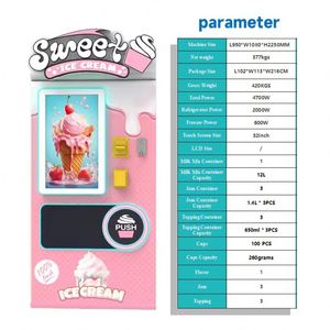 Máquina Expendedora de Helados Suaves Totalmente Automática e Inteligente con Robot, Pantalla Táctil de Acero Inoxidable, Monitoreo Remoto, Precio de Fábrica - Product Image 2