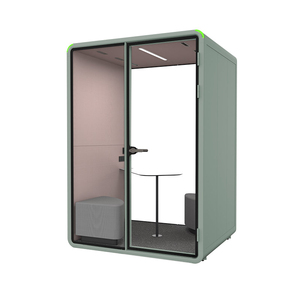 Cabine acoustique double pour appels vidéo privés, avec isolation phonique, pour poste de travail ouvert - Product Image 4