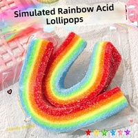 Bonbons gélifiés colorés arc-en-ciel explosifs, jouet de décompression à pétrir, bonbons mous de haute qualité