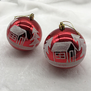 MONDECASA-bola de <span class=keywords><strong>navidad</strong></span> de diferentes tamaños, cristal grabado, <span class=keywords><strong>bolas</strong></span> de <span class=keywords><strong>navidad</strong></span> <span class=keywords><strong>rojas</strong></span> de lujo - Product Image 1