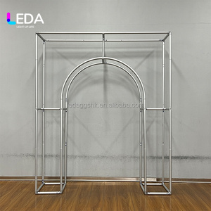 ซุ้มแต่งงานอลูมิเนียม 3 มิติ แบบถอดประกอบได้ สีสันตามสั่ง ดีไซน์ใหม่จาก LEDA สูง 6-7 ฟุต สำหรับงานแต่งงาน/วันเกิด ใช้ได้ทั้งในร่มและกลางแจ้ง - Product Image 4