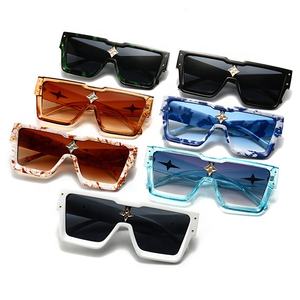 ニュースタイル高級デザイナーレディースサングラスオーバーサイズスクエアメンズシェードファッションミリオネアサングラス - Product Image 6