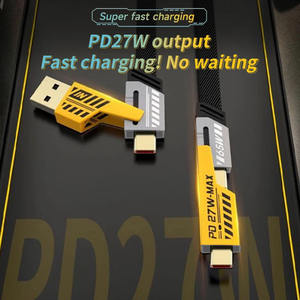 هاتف خلوي 4 في 1 بسعر منخفض ، PD 65W Cable <span class=keywords><strong>Type</strong></span> <span class=keywords><strong>C</strong></span> سريع لشاحن الكابل PD 27W - Product Image 3
