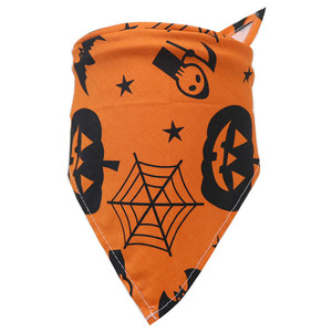 New Style Pumpkin Triangular Pet Saliva Towel <strong>Halloween</strong> <strong>Dog</strong> <strong>Bandana</strong> Small and Medium Size - Product Image 4
