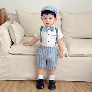 Ensemble en coton de style européen et américain de haute qualité, personnalisable en taille et couleur du logo, unisexe, pour nourrissons, tout-petits et uniformes scolaires - Product Image 3